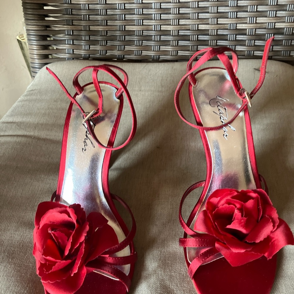 Red dress shoes
